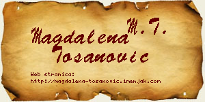Magdalena Tošanović vizit kartica